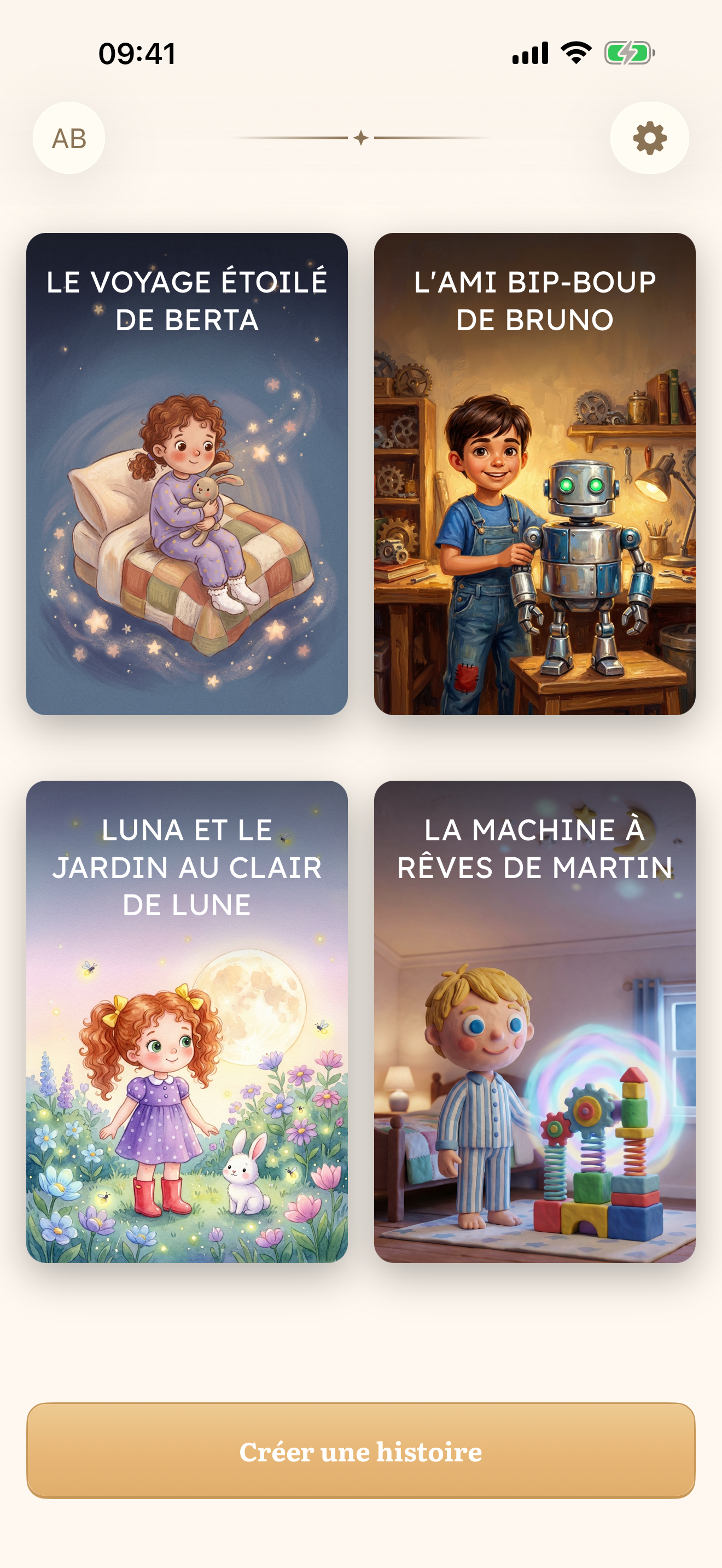 Ta bibliothèque magique d'histoires